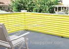 OEM HDPE Yellow And White Balcony Shade Net With UV Resistant and Eco-friendly