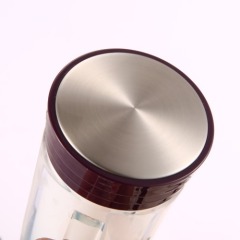 Double layer Vacuum heat resistant glass cup creative present for parents