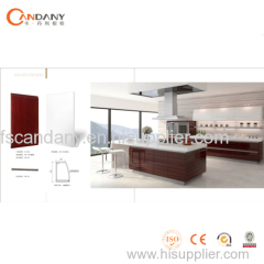 FOSHAN integrated kitchen cabinet on sale lacquer melamine PVC