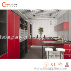 FOSHAN integrated kitchen cabinet on sale lacquer melamine PVC