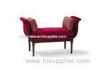 Upholstered red Luxury modern style bedroom bench Custom furniture