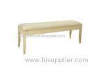 White Long Plywood Bedroom Benches rectangular furniture Personalised size