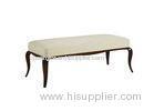 Wooden frame modern bedroom bench seat , Comfortable upholstered bench