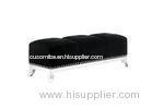 Personalized High end Modern black Bedroom Bench Cloth art furniture