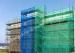 Dark Green Construction Safety Netting For Scaffolding , HDPE Building Net 35gsm - 300gsm