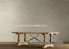 Customized Restaurant Dining Tables wood furniture for Villa / Apartment