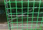 Green Square Mesh Anti Animal Garden Fence Netting / Pest Control Nets 7gsm - 380gsm