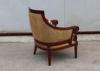 Comfortable wood and fabric coffee shop furniture , upholstery Armchair