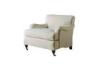 White comfortable tailored furniture upholstered chair For Bedroom / Office