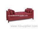 Red leather rectangular furniture oversized Bedroom Benches Modern