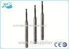 Tungsten Steel Two Edge Long Neck Flat End Mill with 0.2 - 0.5 mm Diameter