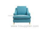 Blue Chaise Lounge Chair furniture , Bedroom Upholstered Armchair