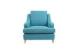 Blue Chaise Lounge Chair furniture , Bedroom Upholstered Armchair