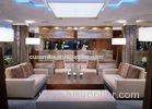 Modern Hotel Lobby Furniture sectional couches fabric sofa and cofffee table