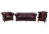 Europe type Leisure Brown Coriaceous upholstered Chesterfield Sofa furniture