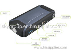 Compact jump starter with tyre inflator