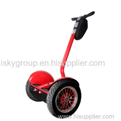 High power scooter star on seabeach