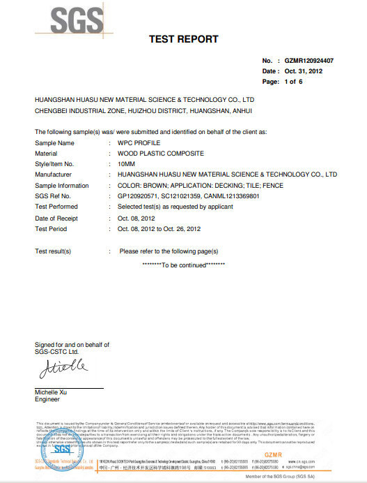 Hoh ecotech 10mm WPC certified