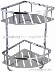 Triangular soap basket chrome s/st