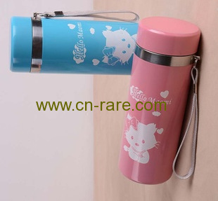 Hot Sale Cute Cartoon Hello Kity  Vacuum Thermal Warm  Cup Stainless Steel Waterproof  Dreakwear