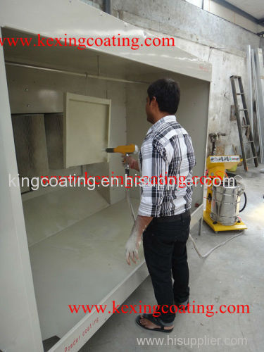 manual powder coating spray booth