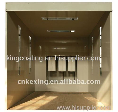 electrostatic powder coating booth