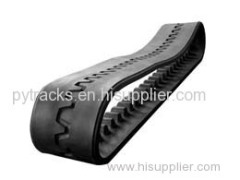 Rubber track for asphalt paver(14