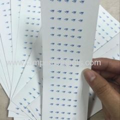 Minrui Tiny Round Self Adhesive Paper Warranty Sticker Single Color Printed Warranty Void Label Stickers