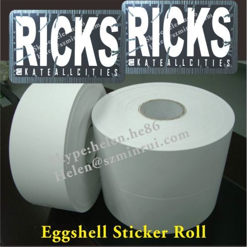 White Vinyl Egg Shell Sticker Paper