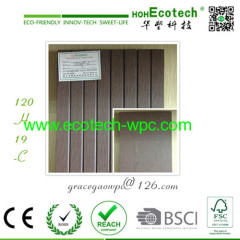 120*19 CE SGS ASTM certified WPC Exterior construction ground decoration wpc flooring