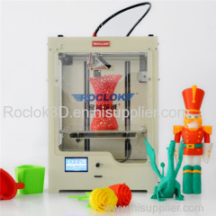 2015 Hot sale China supplier ABS PLA Roclok 3D Printer for home office and school