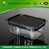 Black Disposable Plastic Food Boxes , Take Away Food Boxes For Sushi