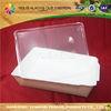 Party Clear Plastic Lids PET Plastic Coffee Lids For Paper Tray / Display / Salad