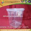 Customize Disposable Deli Food Containers PET Square Food Container