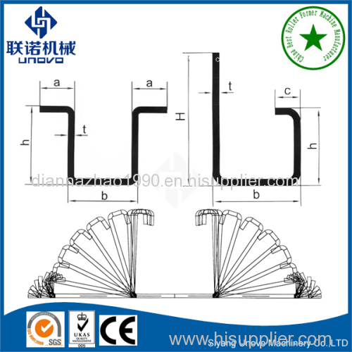 UNOVO best suppplier  strut channel roll forming machine