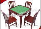 Wooden Square Marked Playing Cards Perspective Table With Hidden Camera