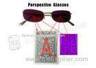 Gambling Purple Plastic Perspective Glasses For Invisible Marked Cards