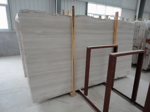 Wooden White Marble Slab