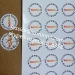 Custom Round Anti Tamper Tags calibration destructible warranty void stickers on Sheet