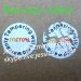 Custom Round Anti Tamper Tags calibration destructible warranty void stickers on Sheet