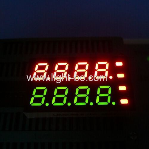 Custom Super red & Super Green 8 digit 7mm(0.28 ) 7 segment led display for Temperature Indicator