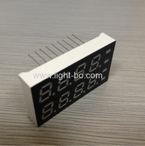 Custom Super red & Super Green 8 digit 7mm(0.28 ) 7 segment led display for Temperature Indicator