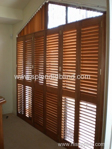 63MM/89MM/114MM Manufucturer Wooden Plantation Shutters