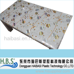 High quality 3D pvc plastic tablecloth new pattern tablecloth