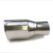 Silver Single Bevel Round Exhaust Pipe Tip Stainless Steel 2.5" Inlet 3" Outlet