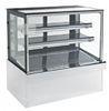 3 Layers Glass Mirror Finished Refrigerated Cake Display Cabinets European Style 630 Liter