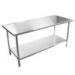 Commercial Stainless Steel Kitchen Work Table For Hotel / Restaurant