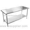 Commercial Stainless Steel Kitchen Work Table For Hotel / Restaurant