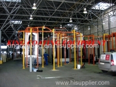 electrostatic powder coating line