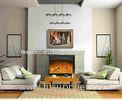 Home Bedroom Decoration Plug In Wall Fireplace Heater With Remote / Led Light